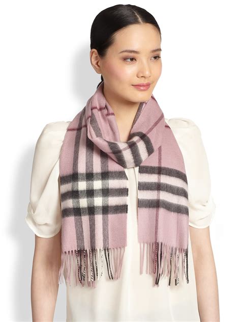 pink burberry cashmere scarf|burberry check cashmere scarf sale.